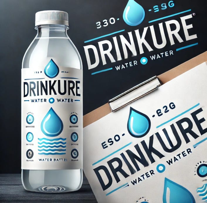 drinkure water bottle poster